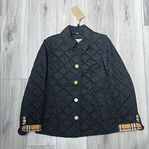 Burberry Black Quilted Utility Jacket NWT